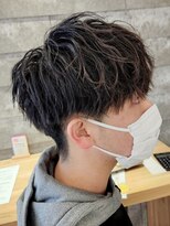 ニアウ 太田店(Niau) ツイストスパイラルパーママッシュメンズパーマ波巻きパーマ