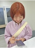 オレンジカラーボブ