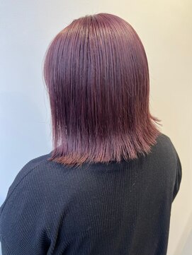 ツキ 横浜店(tuki) ミルクティーベージュピンクベージュダブルカラーブリーチカラー