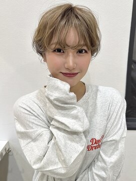 ロンドブルーム 天神大名店(Lond Bloom) ダブルカラーショートボブインナーカラーハイライトケアブリーチ