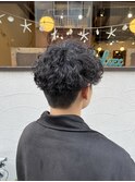 波巻きパーマ