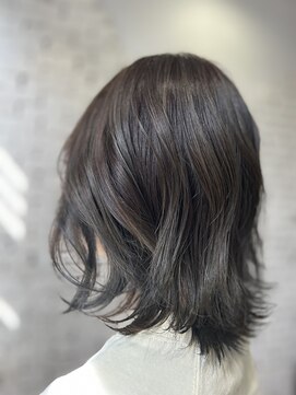 ザ カラー ラボ(THE COLOR LABO) レイヤーカット バレイヤージュ オリーブグレージュ 透明感