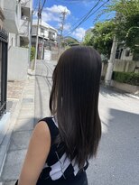 ファンヘアメイク(Fun hair make)&nbsp;アッシュグレー　セミロング