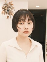 ガーデンヨコハマ(GARDEN YOKOHAMA)&nbsp;ショート　チェリーブラウン　デジタルパーマ　丸型　卵型　四角