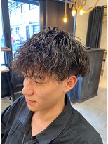 クフィア メンズヘアー カンポ 天王寺店(CUFFIA MEN'SHAIR CAMPO)&nbsp;ダークアッシュ/ニュアンスパーマ/韓国マッシュ/ベリーショート