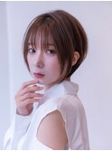 20代30代大人かわいい前下がりショートボブ大人美人ショートヘア