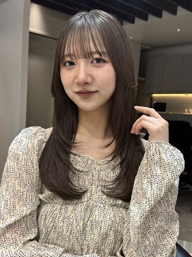 ロンド ロワール 門前仲町(Lond Loire) 韓国レイヤーカット/くびれ巻き/前髪顔周り/セミディ[門前仲町]