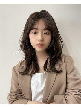 コート 表参道(Cote) ロングレイヤー艶髪美髪 小顔 似合わせ ブラウンカラー 骨格補正