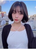 たぷたぷに重めのタンバルモリとシースルーバング/サイドバング