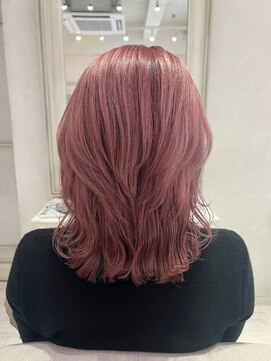 ナンバー ジェミカ 札幌(N° jemica) ハイトーンカラーピンクカラーケアブリーチenogカラー特化サロン