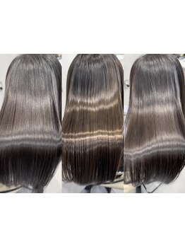 ツヤのある美しい髪へ◇指通りの滑らかな自然なストレートヘアに◎毎朝のお手入れも簡単に♪