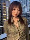 13954髪質改善チェリーレッド黒髪アッシュブラックワインレッド