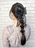 #ヘアアレンジ#編みおろし