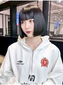 ボブショートミディアムおくれ毛韓国ヘア美髪_ba553242