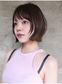 お洒落なレイヤーカットハッシュカットレイヤーボブ渋谷