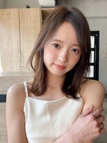 エトラ 渋谷店(etora)&nbsp;小顔前髪 レイヤーカット デザインカラー フェイスフレーミング"