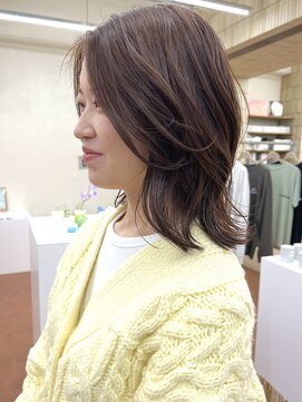 パークレーン アイス イヴェン(park lane ICI yeven) 秋◎韓国風レイヤーカット×デザインカラー暗髪オリーブYUKI