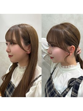 メラク(Merak) 大人可愛い×透明感カラー小顔レイヤーロング【20～40代】