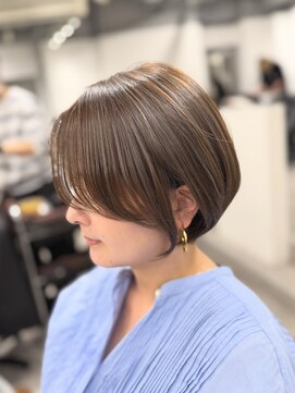 シー 柏(sii.) ショートボブ/柏/ショートカット/マロンベージュ/ハイライト