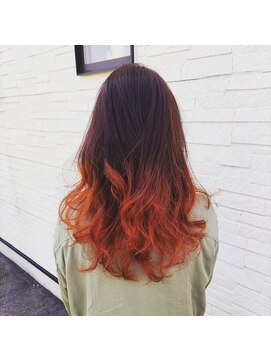 美容室ピース 毛先グラデーションカラー