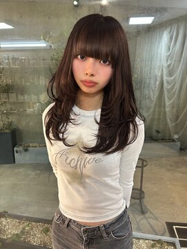 バイユアオウンフラワーズコロンカバ(buy your own flowers : kava) 最旬オルチャンヘア◎ザクザクレイヤー×韓国風　ココアブラウン