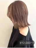 ハイライト/ダークアッシュ似合わせカットミディアムレイヤーm8