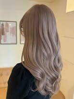 LUVISM 栄店/名古屋/ダブルカラー/ブリーチ/顔周りレイヤー/学割【5月1日OPEN(予定)】 ホワイトミルクティー/ミルクティーベージュ/ブリーチ/yuria