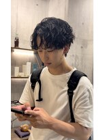 アドレスサーティーン(Address13)&nbsp;微分けシャドウパーマ[大阪/梅田/メンズパーマ]