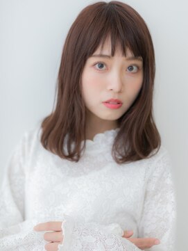 カバーヘア 上尾西口店(COVER HAIR) グレージュブラウン韓国風小顔抜け感ミディアムX上尾20代30代