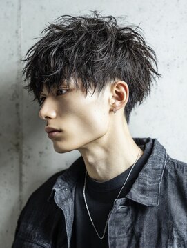 ダブルアール(RR MEN'S SALON) 波巻きツイストスパイラル/リバースセンターパート/由比ヶ浜