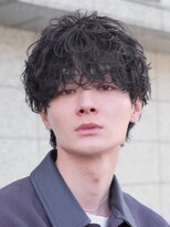 フィフス 大分(fifth)&nbsp;大分シャドウパーマメンズカットラウンドマッシュツーブロック