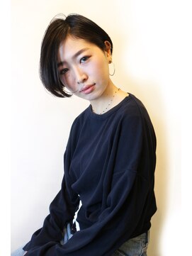 ラウンジ モリオ イケブクロ(Lounge MORIO Ikebukuro) 【morio池袋】かっこいい前下がりショートボブ