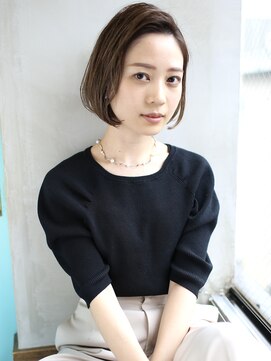 バース(BIRTH) 天神【BIRTH】前下りボブブリーチなしアッシュかきあげバング20