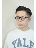 メンズかき上げニュアンスマッシュサイドパート韓国マッシュ