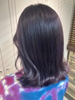 サラジュ 梅田店(SARAJU)&nbsp;saraju ニシカワ  ディープアメジスト　外ハネミディアム