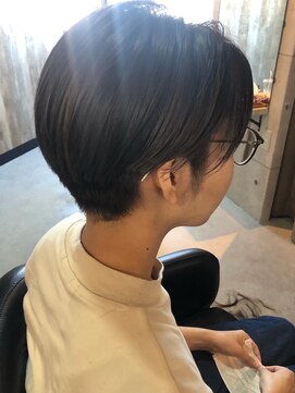 アルム(hair salon Alum) 刈り上げツーブロック ハンサムショート 透明感暗髪カラー