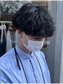 メンズマッシュパーマニュアンスパーマスパイラルパーマ刈り上げ