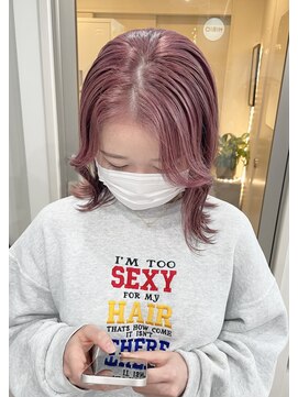 ヒビヲ(HIBIO) ダブルカラーベージュカラーハイトーンカラーケアブリーチボブ