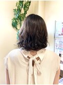 ふんわりコテ巻き風