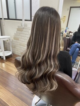 アーチフォーヘア 心斎橋店(a-rch for hair) プルエクステでデザインカラー