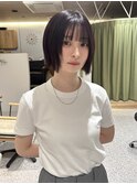 ワインレッド×顎ラインボブ【吉祥寺】斎藤百花