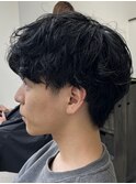 ワンカールパーマ/重めマッシュ/シャドウパーマ
