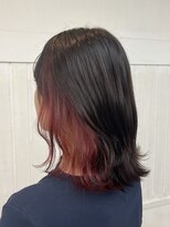 ナンバー アンフィール 渋谷(N° anfeel)&nbsp;レッドインナーカラー