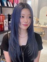 サンド 池袋 2nd(sand) 韓国風顔周り小顔レイヤーカット/ブリーチ透明感カラー/池袋