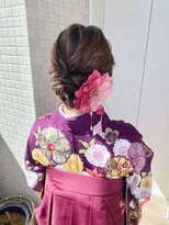 卒業式/ヘアセット/シニヨン