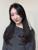 クレム 博多駅店(ChLem)&nbsp;顔まわりレイヤー 艶カラー 暗髪 韓国風 髪質改善 福岡美容室