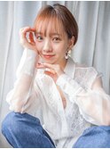＃ホワイトグレージュミニウルフチェリーブラウン