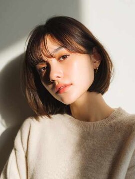 シェル 立川(shell) くびレイヤーエモージュグレージュカラーくびれショート【立川】