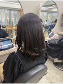 地毛風ストレート×レイヤーカット