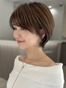 ライズ ネックス ザ サロン 渋谷(LIZE nex the salon) 分け目なし前髪あり　ショート　40代50代60代　［＃渋谷駅］#23